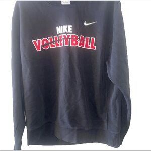 Nike Volleyball Black Sweatshirt Unisex medium Pullover Crew volleyball